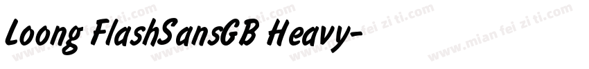 Loong FlashSansGB Heavy字体转换